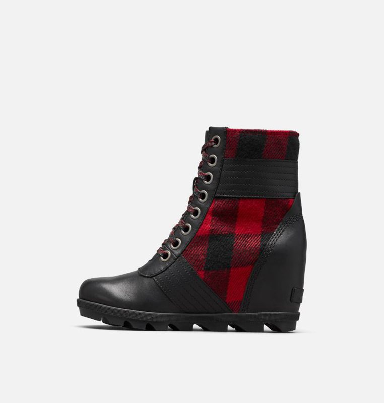 Womens Wedges Black/Red - Sorel Lexie™ Boot - 286150-TEI